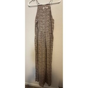 Forever 21 Brown Paisley Print Sleeveless Jump Suit XS Casual